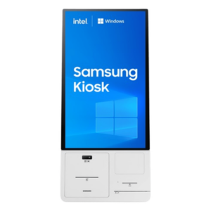 SAMSUNG ELECTRONICS KM24C-KIT – Kiosco Interactivo / 24" Full HD / Touch Antibacterial / Windows IoT / Intel Core i3 / Wi-Fi / Dockable con Impresora Térmica