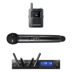 AUDIO-TECHNICA ATW-1423 – Sistema Inalámbrico Digital / 2.4 GHz / 24-bit 48 kHz / 20 Canales HD / AES128 / True Diversity / 100 m (328 ft) Ethernet