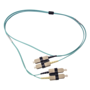 SIEMON FJ2-SCSC5L-01AQ – Jumper de Fibra Óptica Multimodo / 50/125 OM3 / SC-SC Duplex / OFNR / Aqua / 1 Metro (3.28 Pies)
