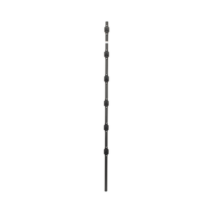 SFIRE SF-POST-6B – Poste de Paso para Cerca Eléctrica / Tubo de Acero Galvanizado / 6 Aisladores / 1.4 m (4.6 ft) / Diámetro 25 mm (1 in) / Acabado Negro
