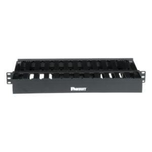 PANDUIT WMPSE – Organizador de Cables Horizontal / Doble Frontal y Posterior / Rack 19in / 1UR / ABS Monolítico / Categoría 5e/6