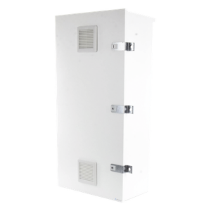 EPCOM INDUSTRIAL EI-PCB-04-11-03-W3V – Gabinete para instalación de 3 Baterías PL110D12, Fabricado en Lámina Galvanizada, Accesorios para piso o poste (No incluidos)