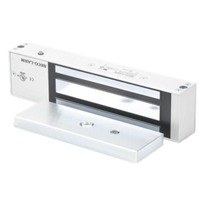 ENFORCER SECOLARM E941SA1K2PQ – Chapa Magnética / 1200 lbs (545 kg) / Sensor de Unión y Posición / LED Bicolor / 12/24 Vdc Seleccionable / UL / Sin Magnetismo Residual