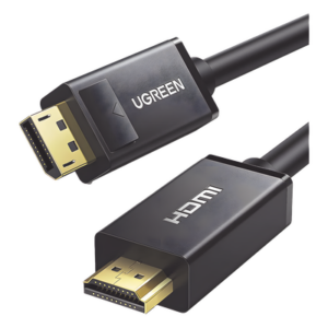 UGREEN 10204 – Cable DisplayPort a HDMI / 5 m (16.40 ft) / 4K@60Hz / 2K@144Hz / DP 1.2 / 28AWG / Unidireccional