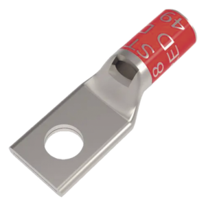 HUBBELL BURNDY HUB-YA8CL2BOX – Zapata Terminal de Compresión / Cañón Corto / 5/16" / 8-6 AWG / 35 kV / 1.38 in (0.115 ft)