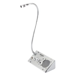 EPCOM PROAUDIO EP001T – Sistema de Intercomunicación de Ventanilla / Audio Bidireccional / Captación 50 cm / Micrófono Dual Interior y Exterior / Carcasa de Aluminio Espacial / 12V / 2W