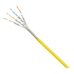 PANDUIT ISX6X04AYL-LED – Cable Blindado S/FTP / Categoría 6A / 500 MHz / 500 m (1640 ft) / PUR Resistente Aceite UV / Multifilar 24/7 AWG / Industrial