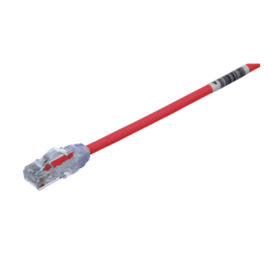 PANDUIT UTP28X1MRD – Cable de Parcheo UTP / Cat6A / 28AWG / CM/LSZH / 1 Metro (3.28 Pies) / Rojo