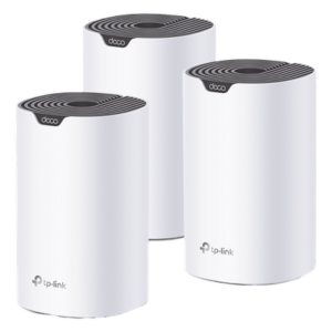 TP-LINK DECOS7-3PACK – Sistema Mesh Wi-Fi / Doble Banda AC1900 Mbps / 3 Nodos / 3 Puertos Gigabit WAN/LAN Auto-Detect / 3 Antenas Internas / App iOS Android