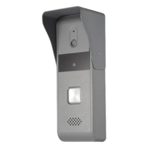HIKVISION DS-KB2421T-IM – Frente de Calle Analógico / Cámara Pinhole 720x576 @ 30 fps / Ángulo 98° / IR Auto 2 m (6.6 ft) / Audio Bidireccional con Cancelación de Eco / IP65 / Aleación de Zinc