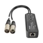 EPCOM PROAUDIO EPP-AUD2XDE – Extensor de Audio Dante® / 2 Canales XLR / Latencia Configurable 1-5ms / Transmisión 100 m (328 ft) / PoE / USB-C / HDMI 1.4