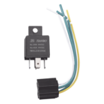 JIMIIOT 24VRELAY – Relevador Automotriz / 5 Pines / 24 VDC / con Porta Relevador