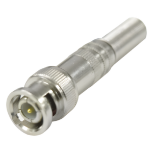 EPCOM TITANIUM TT-RG-96 – Conector BNC Macho / 75 Ohm / Resorte de Presión / RG-59/RG-6 / Níquel-Oro-PTFE / 41.7 mm (0.14 ft) Largo