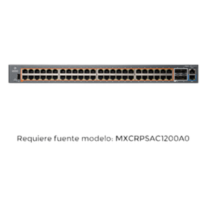 CAMBIUM NETWORKS MX-EX2052GXPA-10 – Switch PoE inteligente / cnMatrix EX2052R-P / PoE+ / 48 puertos x 1 Gps / 4 SFP+, fuente de alimentación extraíble