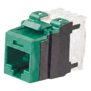 PANDUIT NK6X88MGR – Jack Keystone / Cat 6A / 500 MHz / 110 Impacto / UTP / Verde / T568A-B