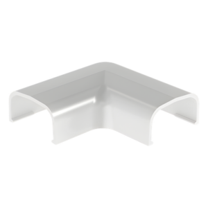 PANDUIT RAF5WH-E – Conexión en Ángulo Recto / 90° para Canaleta LD5 / ABS Blanco / Adhesivo Sin Herramientas / UL94V-0 FT4