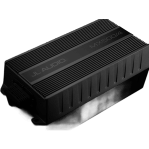 JL AUDIO 10-03106-00 – Amplificador Náutico y para Deportes de Motor / 4 Canales / 500 W RMS / Clase D / IPX7 / Filtros Paso Bajo y Paso Alto / Potenciómetros Calibrados con Bloqueo