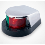 PERKO 1310-DP0-CHR – Luz Bi-Color de Navegación / USCG 1 Milla / 12 VCD / 10 W / Carcasa Cromada / Embarcaciones <12 m (39.4 ft)