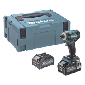 MAKITA TD-001-GM201 – Atornillador de impacto inalámbrico / Motor sin escobillas / 40V XGT / 1/2 pulgada / Diseño ergonómico