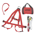 URREA SYS-USA01A – Arnés contra Caídas / Talla 36-40 / 4 Piezas / Carga 3,000 kg / ANSI A10.14 y Z359.1
