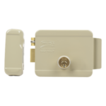 ASSA ABLOY 321-DCI-ABG – Cerradura Eléctrica / Doble Cerrojo / 12 VCC/VCA / Activación por Pulso 2 s / Izquierda / Exterior