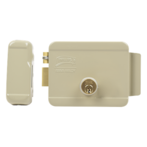 ASSA ABLOY 321-DCI-ABG – Cerradura Eléctrica / Doble Cerrojo / 12 VCC/VCA / Activación por Pulso 2 s / Izquierda / Exterior