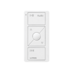LUTRON ELECTRONICS PJ23BRLGWHA02 – Control Remoto Inalámbrico para Audio / RF 431-437 MHz / Alcance 9 m (29.5 ft) / Batería CR2032 10 Años / Montaje Versátil