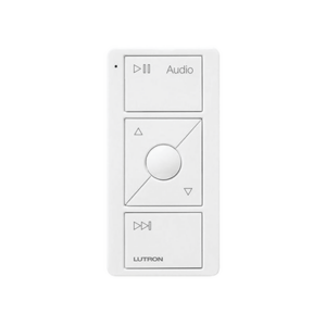 LUTRON ELECTRONICS PJ23BRLGWHA02 – Control Remoto Inalámbrico para Audio / RF 431-437 MHz / Alcance 9 m (29.5 ft) / Batería CR2032 10 Años / Montaje Versátil