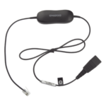 JABRA GN-1200-S – Cable Adaptador de Auricular / Conector QD a RJ-9 / 8 Configuraciones / Amplificación de Micrófono / 80 cm (2.6 ft) o 200 cm (6.6 ft)