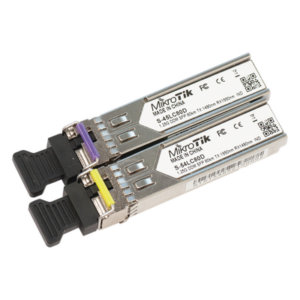 MIKROTIK S-4554LC80D – Par de Módulos SFP / 1.25G / SM / 80 km / LC / Industrial -40°C a +85°C / DDM