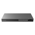 GRANDSTREAM GWN7802 – Switch Gigabit Administrable / 16 Puertos RJ45 10/100/1000 Mbps / 4 Puertos SFP Uplink / 40 Gbps Capacidad de Conmutación