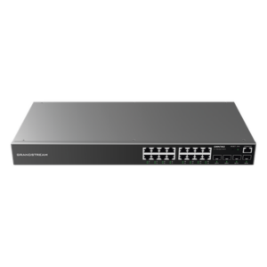 GRANDSTREAM GWN7802 – Switch Gigabit Administrable / 16 Puertos RJ45 10/100/1000 Mbps / 4 Puertos SFP Uplink / 40 Gbps Capacidad de Conmutación