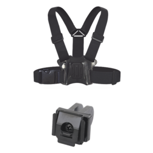 HIKVISION DS-MH1711-HM/K – Arnés de Pecho / Hebilla Telescópica Ajustable / Conexión Enchufable / Color Negro / Incluye Adaptador