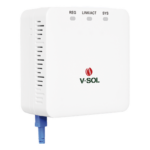 V-SOL V2801-SC – ONU Bridge EPON/GPON / 1 Puerto SC/UPC / 1 Puerto LAN Gigabit / Roseta Integrada / 91x91x41 mm / 4W