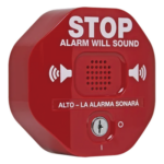 STI STI-6400 – Alarma de Puerta Multifunción / Sirena 95/105 dB / Alimentación Dual 9V y 12-24 VCD / Detección de Apertura 30 s / Carcasa de Policarbonato