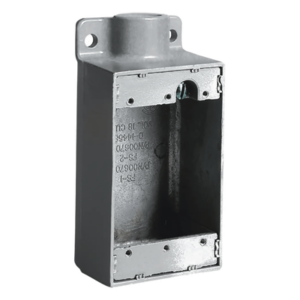 HUBBELL KILLARK HUB-FS-2 – Caja Rectangular para Ambientes Húmedos / Aluminio Libre de Cobre / 3/4" / 1 x 1 x 2 in / Empaque de Neopreno / IP para Instalaciones Eléctricas