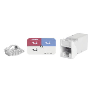 SIEMON Z6-02B – Jack UTP Categoría 6 / Montaje Híbrido Plano y Angulado / Terminación Z-Tool / Alta Densidad / Color Blanco