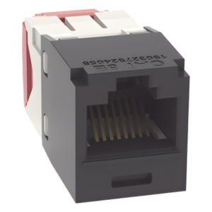 PANDUIT CJ5E88TGBL – Conector Jack RJ45 / Categoría 5e / 8P8C / Terminación sin Impacto / 22-24 AWG / PoE 100W / -10°C a 65°C