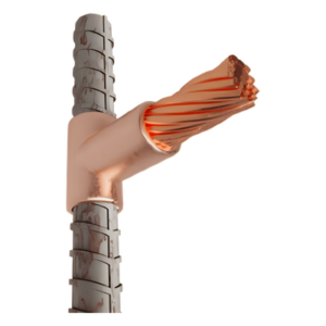 TOTAL GROUND TGM-CHVCV-1/2-4/0 – Molde para Soldadura Exotérmica / Cable Horizontal 4/0 a Varilla Vertical 1/2 / Ángulo Recto / Carga 150