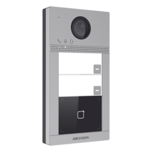 HIKVISION DS-KV8213-WME1(C) – Videoportero IP / 2 Megapixel / PoE / IP65 + IK08 / 2 Departamentos / 2 Puertas / 6 Monitores / 129° / IR 3m (9.84 ft)
