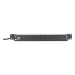 LINKEDPRO BY EPCOM HTCM1U6C – PDU Horizontal / 6 Contactos NEMA 5-15R / 15A / 120Vca / Rack 19" / 1U / Cable 2.5 m (8.2 ft)