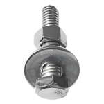 CHAROFIL CH-TCH-6-76 – Tornillo Hexagonal / 1/4" x 3" / Acabado Electro Zinc / Uso Industrial