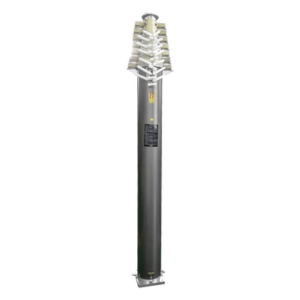 SYSCOM TOWERS TELEMASTN15 – Mástil Telescópico Neumático / 15 m (49.2 ft) / Carga 15 kg / Viento 80 km/h / Aluminio 6063 / IP65