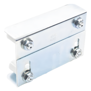 COMUNELLO 1130-6005-001 – Guía Superior Ajustable / 4 Rodillos Nylon 30 mm / Acero Galvanizado / Puertas 35-62 mm / 2.27 kg