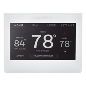 HONEYWELL HOME RESIDEO TH9320WF5003/U – Termostato Wi-Fi / pantalla táctil color 8.06 pulg² / hasta 3H-2C bomba de calor o 2H-2C convencional / trilingüe / Energy Star