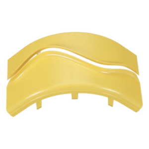PANDUIT FROVRASC4LYL – Tapa de Bajada Vertical Exterior / 90° / Radio de Curvatura 50.8 mm / Canaleta 4x4 / Color Amarillo