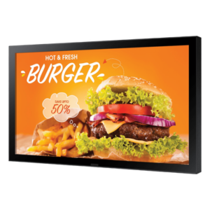 SAMSUNG ELECTRONICS OH24B – Pantalla LED Profesional para Exterior / 24" Full HD / Brillo 1500 nits / IP66 / Operación 24/7 / HDMI y LAN / VESA 1200x400 mm
