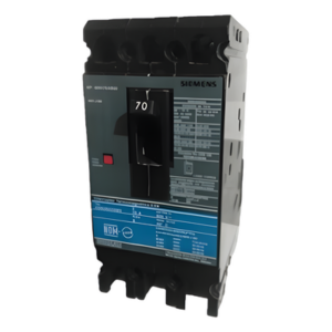 SIEMENS ED63B070MX – Interruptor Termomagnético / 3 Polos / 70 A / 600 VCA / 65 kA / Compacto 6.35" (161.3 mm)