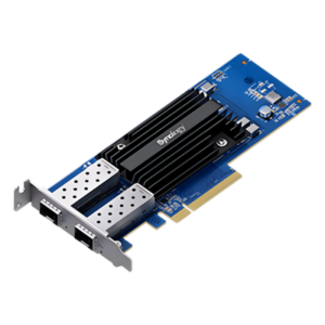 SYNOLOGY E25G30-F2 – Adaptador de Red / Dual Puerto SFP28 / 25 GbE / PCIe 3.0 x8 / Link Aggregation / Perfil Bajo y Completo