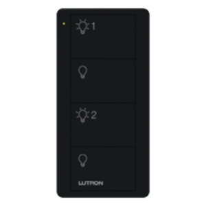 LUTRON ELECTRONICS PJ24BTMNL21 – Control Pico / 4 botones / RF Clear Connect / batería CR2032 (10 años) / alcance 9 m a través de muros / Caseta, RA2 Select, RadioRA 2/3, HomeWorks QS/QSX
